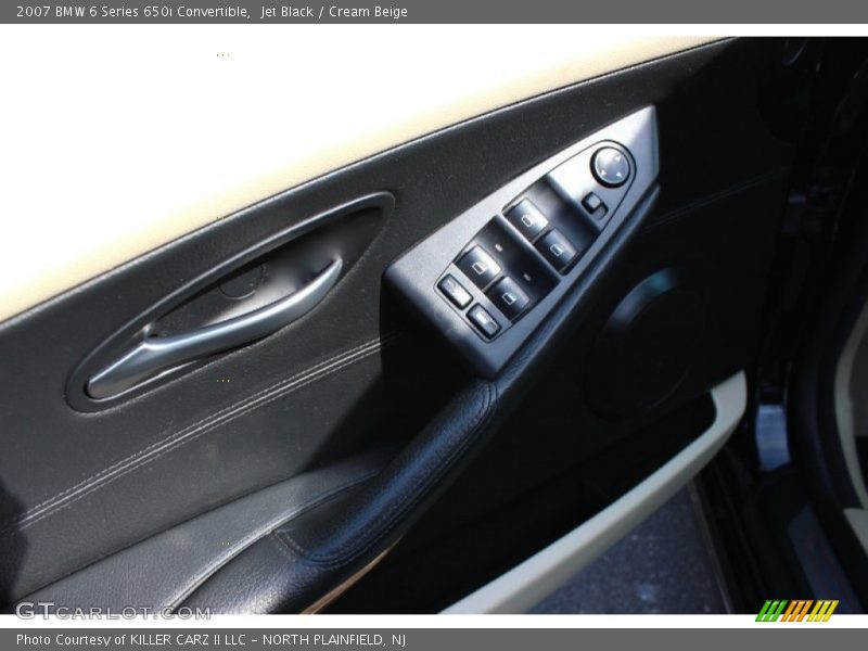Jet Black / Cream Beige 2007 BMW 6 Series 650i Convertible