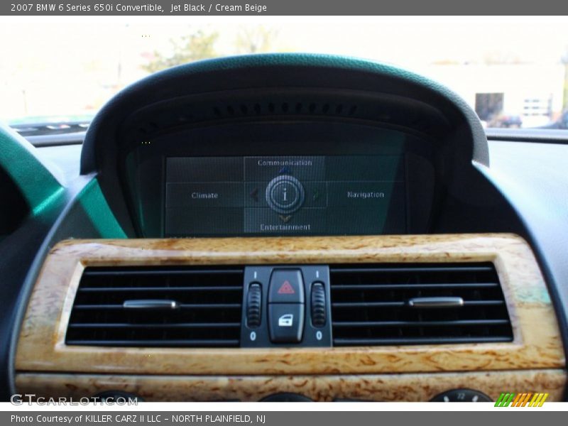 Jet Black / Cream Beige 2007 BMW 6 Series 650i Convertible