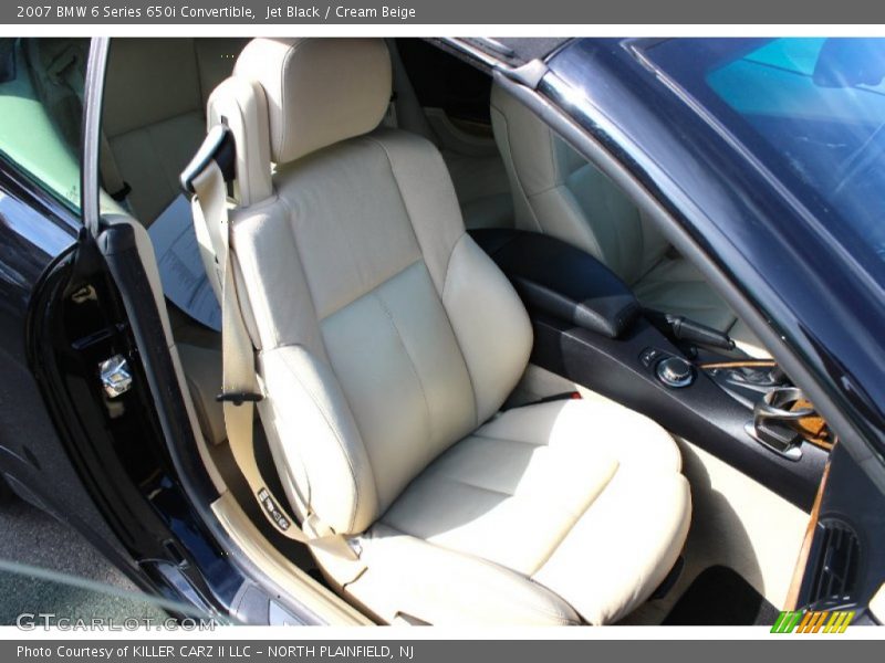 Jet Black / Cream Beige 2007 BMW 6 Series 650i Convertible