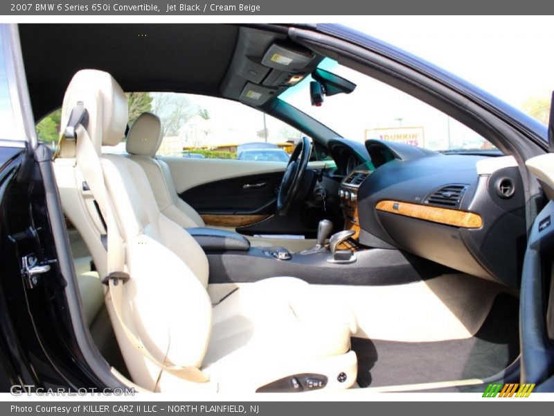 Jet Black / Cream Beige 2007 BMW 6 Series 650i Convertible