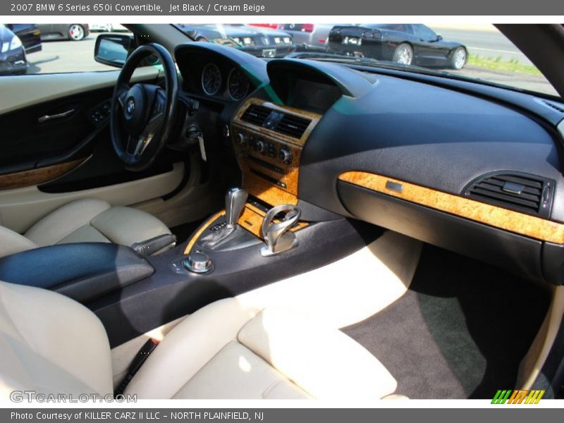 Jet Black / Cream Beige 2007 BMW 6 Series 650i Convertible