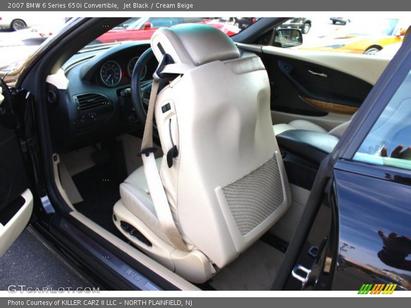 Jet Black / Cream Beige 2007 BMW 6 Series 650i Convertible
