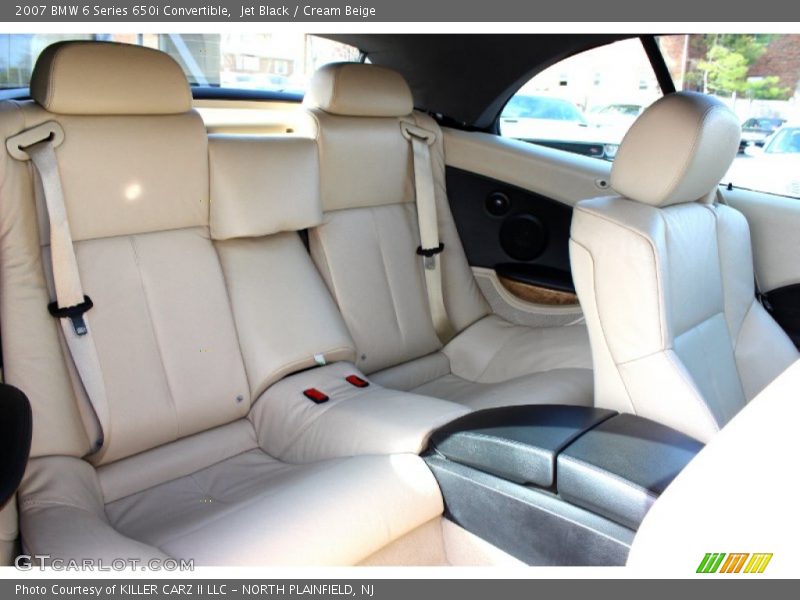 Jet Black / Cream Beige 2007 BMW 6 Series 650i Convertible