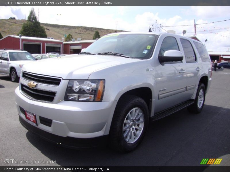 Sheer Silver Metallic / Ebony 2010 Chevrolet Tahoe Hybrid 4x4
