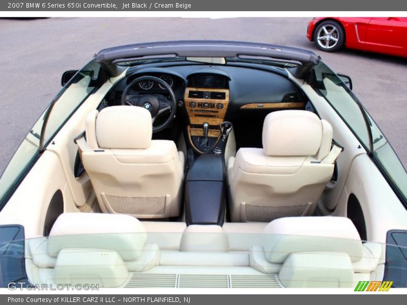 Jet Black / Cream Beige 2007 BMW 6 Series 650i Convertible
