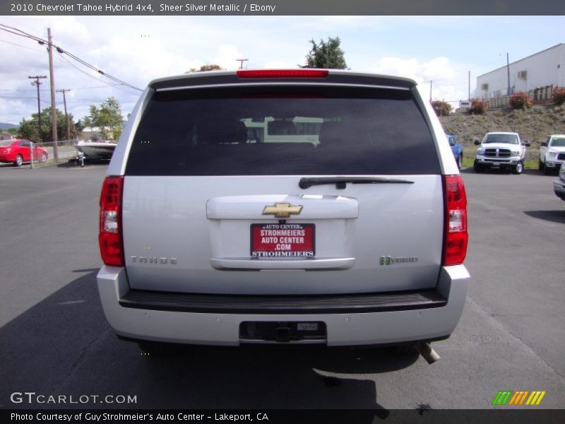 Sheer Silver Metallic / Ebony 2010 Chevrolet Tahoe Hybrid 4x4