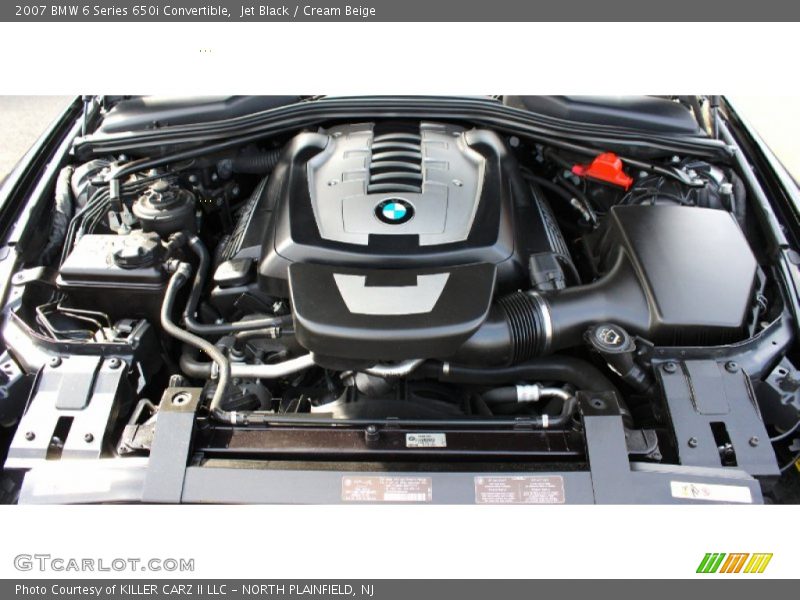 Jet Black / Cream Beige 2007 BMW 6 Series 650i Convertible