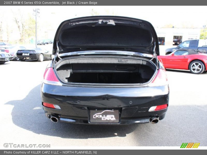 Jet Black / Cream Beige 2007 BMW 6 Series 650i Convertible