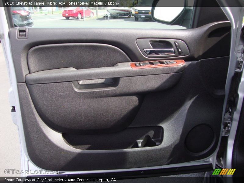 Sheer Silver Metallic / Ebony 2010 Chevrolet Tahoe Hybrid 4x4