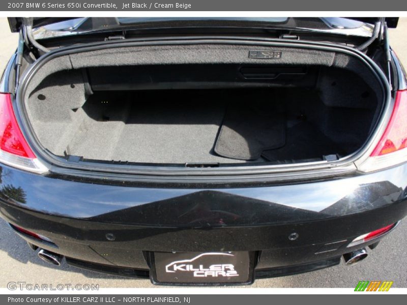 Jet Black / Cream Beige 2007 BMW 6 Series 650i Convertible