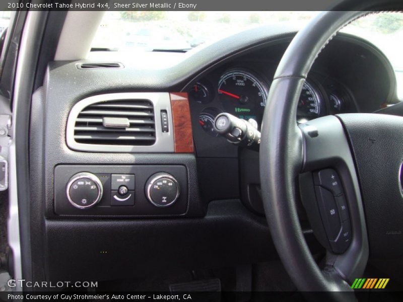 Sheer Silver Metallic / Ebony 2010 Chevrolet Tahoe Hybrid 4x4