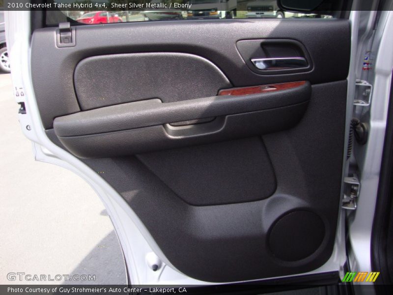 Sheer Silver Metallic / Ebony 2010 Chevrolet Tahoe Hybrid 4x4