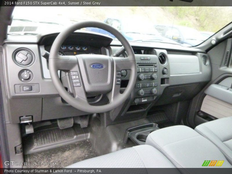 Sunset / Steel Grey 2014 Ford F150 STX SuperCab 4x4