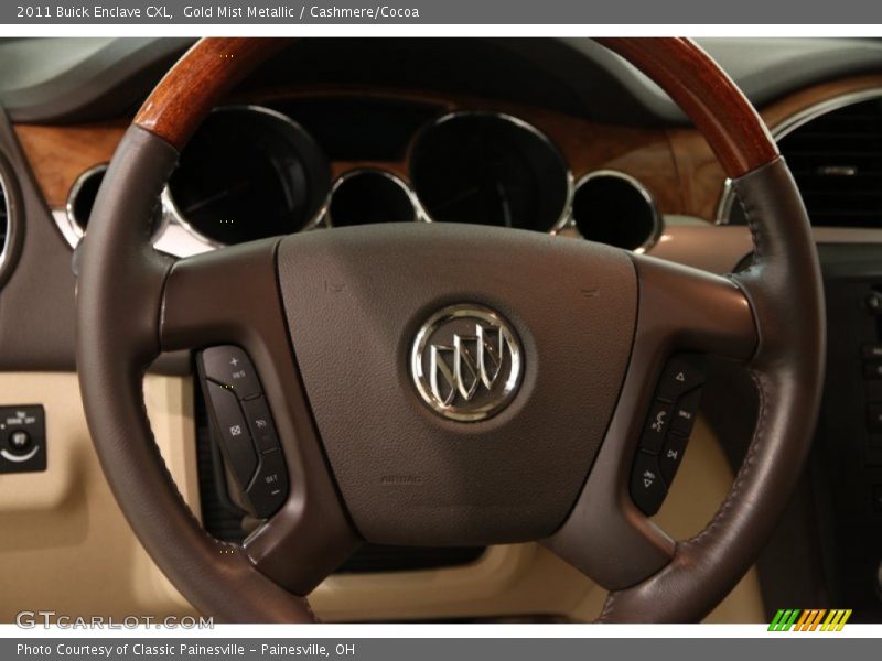 Gold Mist Metallic / Cashmere/Cocoa 2011 Buick Enclave CXL