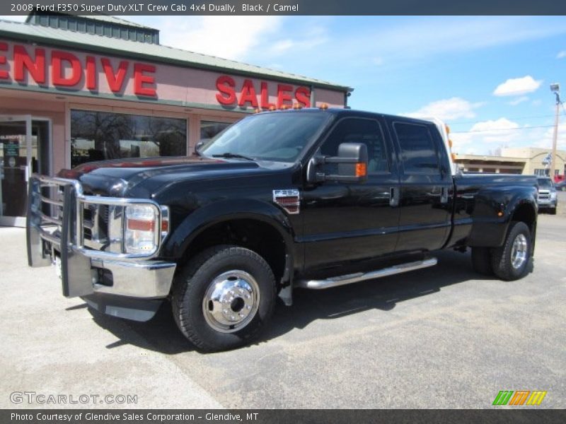 Black / Camel 2008 Ford F350 Super Duty XLT Crew Cab 4x4 Dually