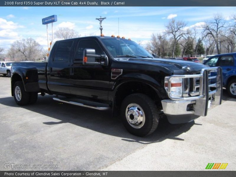 Black / Camel 2008 Ford F350 Super Duty XLT Crew Cab 4x4 Dually