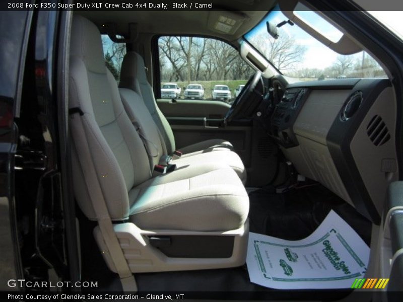 Black / Camel 2008 Ford F350 Super Duty XLT Crew Cab 4x4 Dually