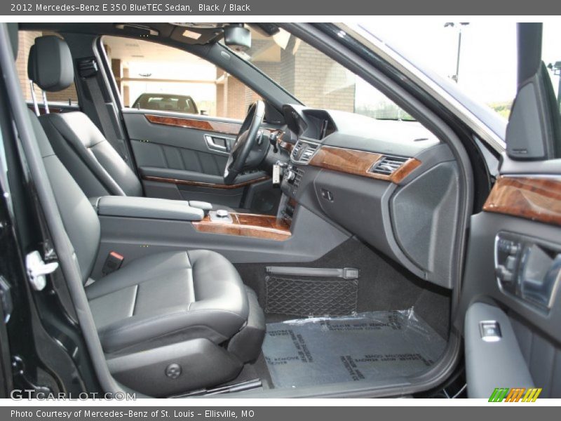 Black / Black 2012 Mercedes-Benz E 350 BlueTEC Sedan