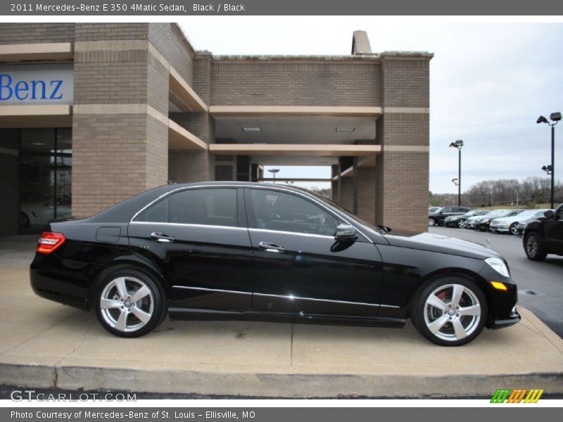 Black / Black 2011 Mercedes-Benz E 350 4Matic Sedan