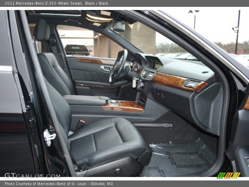 Black / Black 2011 Mercedes-Benz E 350 4Matic Sedan