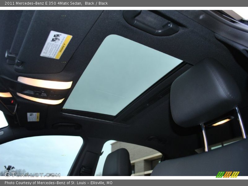 Black / Black 2011 Mercedes-Benz E 350 4Matic Sedan