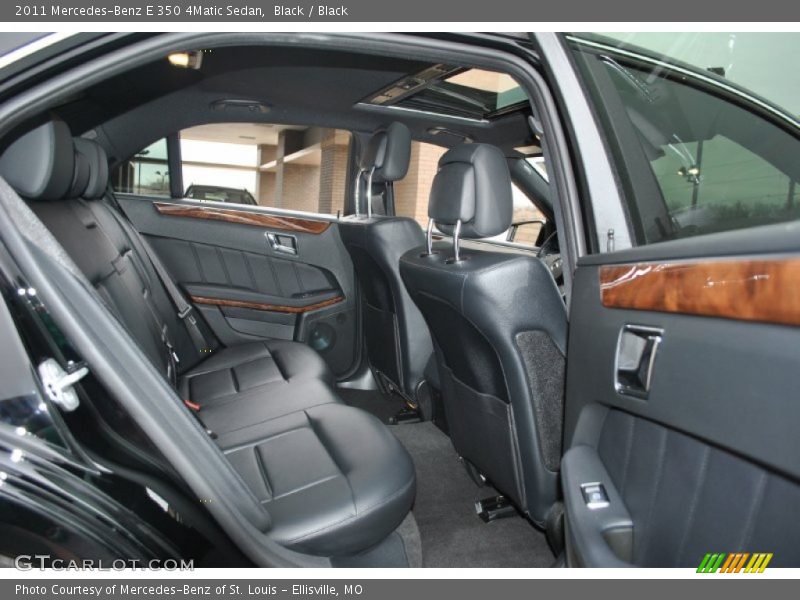Black / Black 2011 Mercedes-Benz E 350 4Matic Sedan