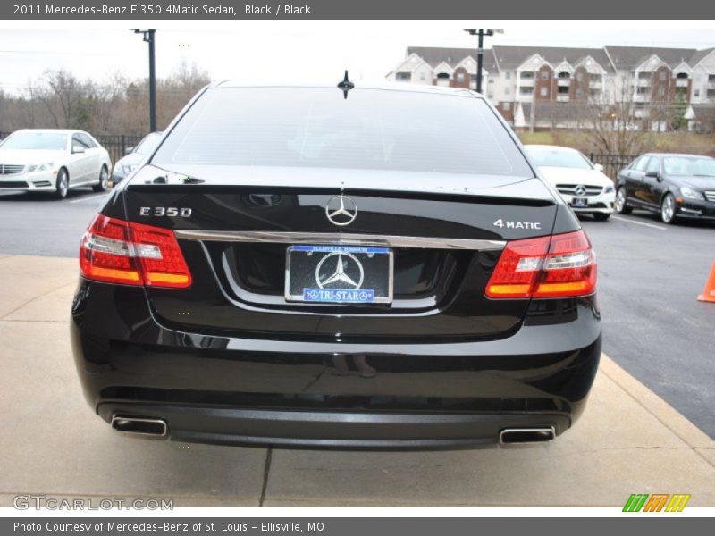 Black / Black 2011 Mercedes-Benz E 350 4Matic Sedan