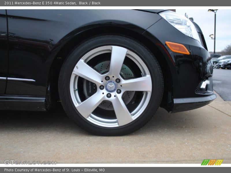 Black / Black 2011 Mercedes-Benz E 350 4Matic Sedan