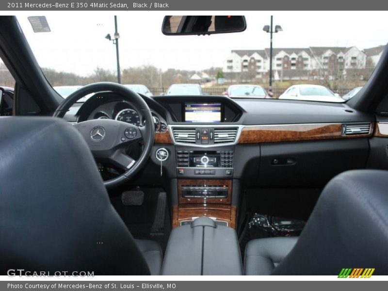 Black / Black 2011 Mercedes-Benz E 350 4Matic Sedan