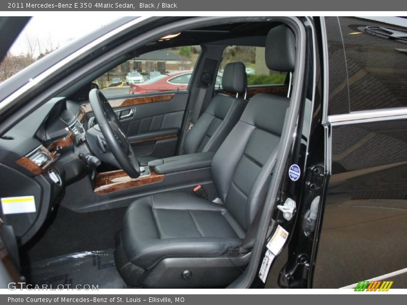 Black / Black 2011 Mercedes-Benz E 350 4Matic Sedan