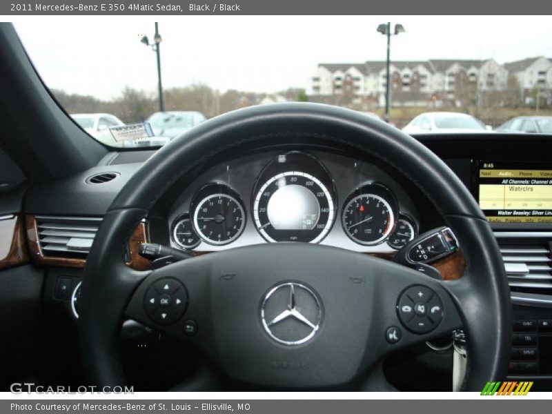 Black / Black 2011 Mercedes-Benz E 350 4Matic Sedan