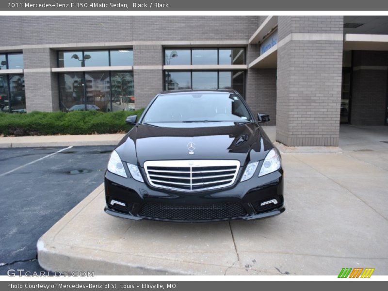 Black / Black 2011 Mercedes-Benz E 350 4Matic Sedan