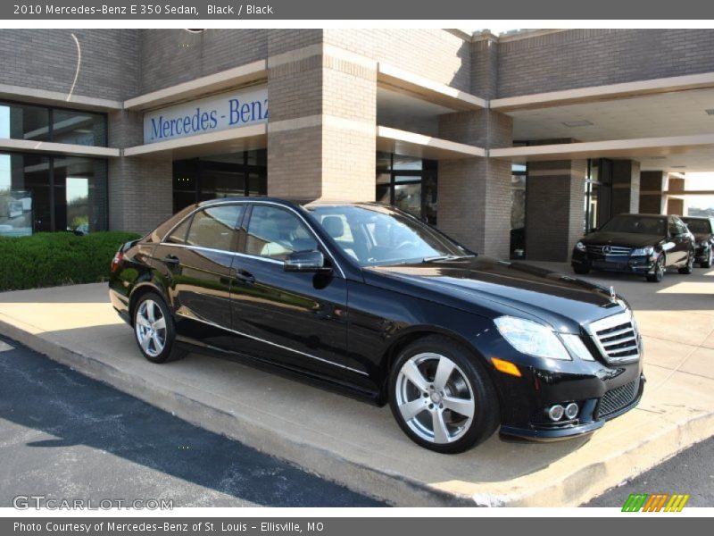 Black / Black 2010 Mercedes-Benz E 350 Sedan