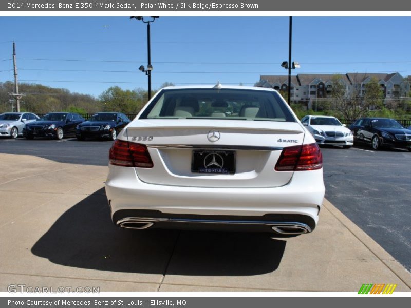Polar White / Silk Beige/Espresso Brown 2014 Mercedes-Benz E 350 4Matic Sedan