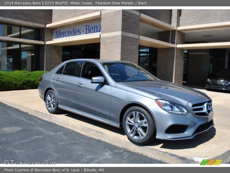 Paladium Silver Metallic / Black 2014 Mercedes-Benz E E250 BlueTEC 4Matic Sedan