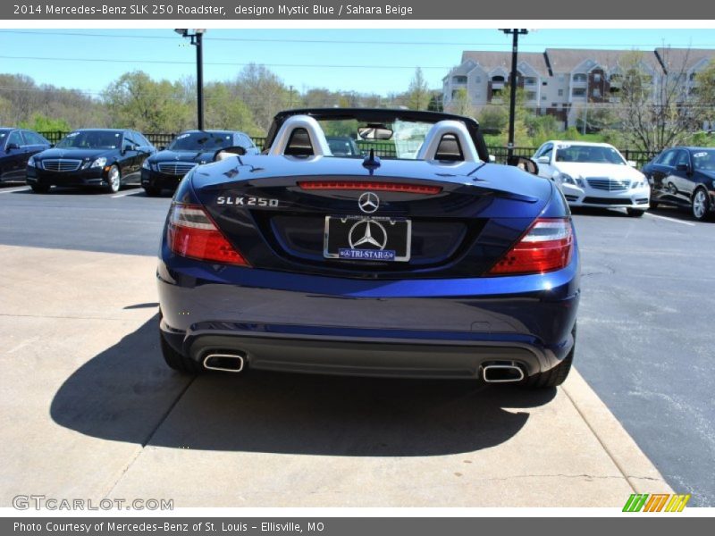 designo Mystic Blue / Sahara Beige 2014 Mercedes-Benz SLK 250 Roadster