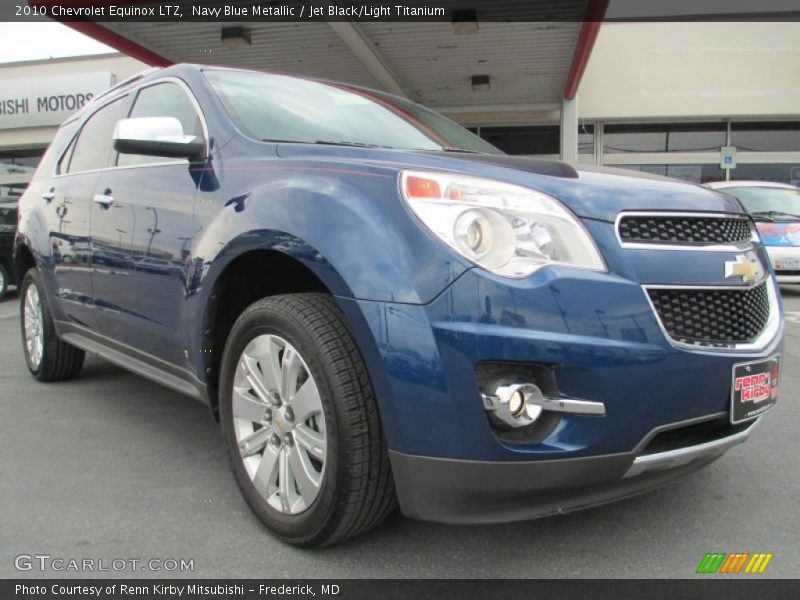 Navy Blue Metallic / Jet Black/Light Titanium 2010 Chevrolet Equinox LTZ