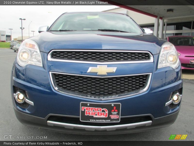 Navy Blue Metallic / Jet Black/Light Titanium 2010 Chevrolet Equinox LTZ