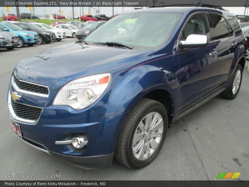 Navy Blue Metallic / Jet Black/Light Titanium 2010 Chevrolet Equinox LTZ