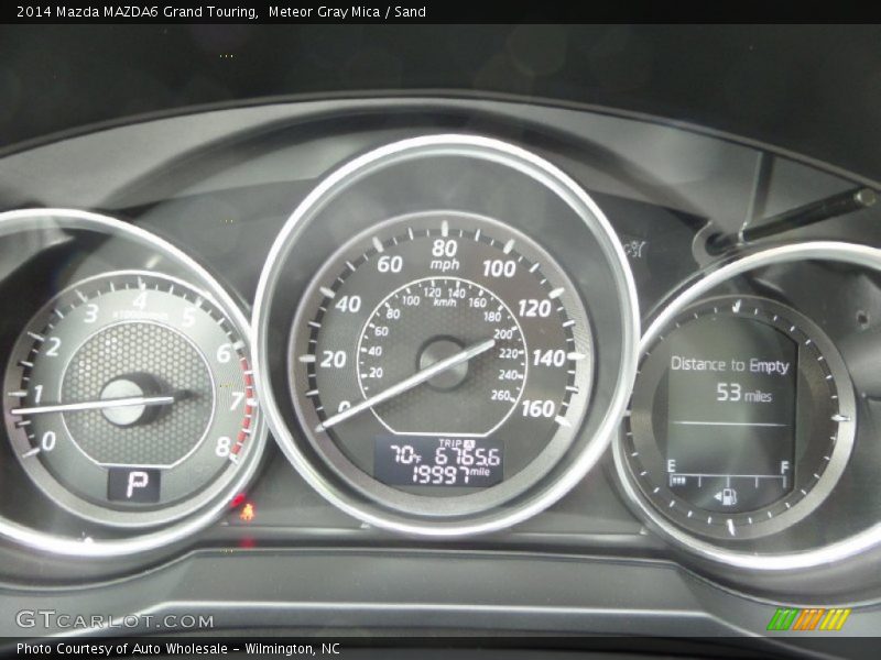Meteor Gray Mica / Sand 2014 Mazda MAZDA6 Grand Touring