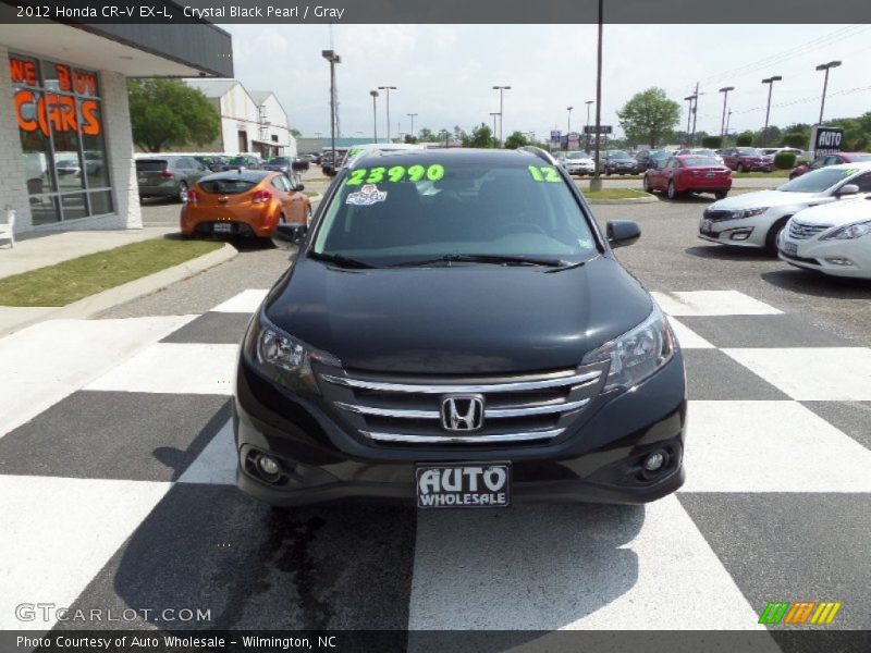 Crystal Black Pearl / Gray 2012 Honda CR-V EX-L