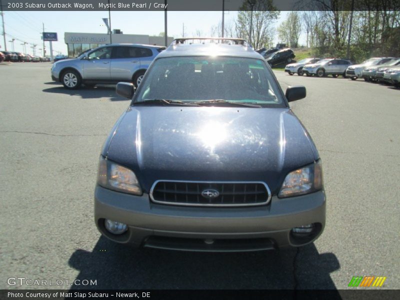 Mystic Blue Pearl / Gray 2003 Subaru Outback Wagon