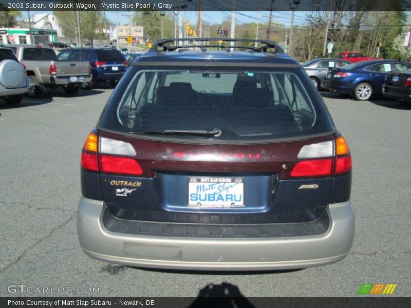 Mystic Blue Pearl / Gray 2003 Subaru Outback Wagon