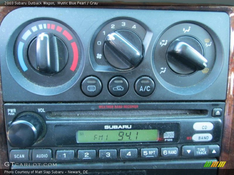 Mystic Blue Pearl / Gray 2003 Subaru Outback Wagon