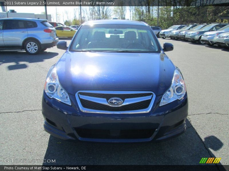 Azurite Blue Pearl / Warm Ivory 2011 Subaru Legacy 2.5i Limited