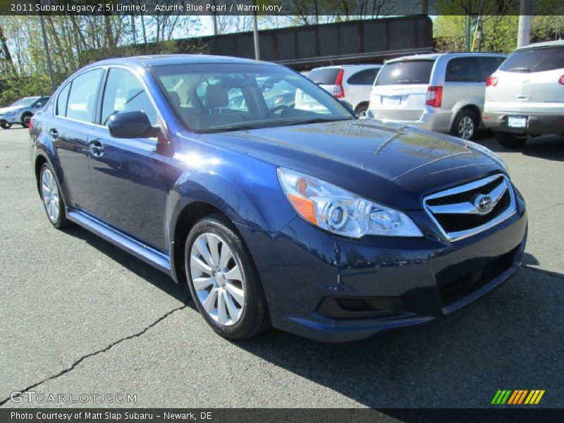 Azurite Blue Pearl / Warm Ivory 2011 Subaru Legacy 2.5i Limited