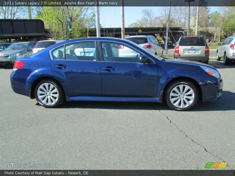 Azurite Blue Pearl / Warm Ivory 2011 Subaru Legacy 2.5i Limited