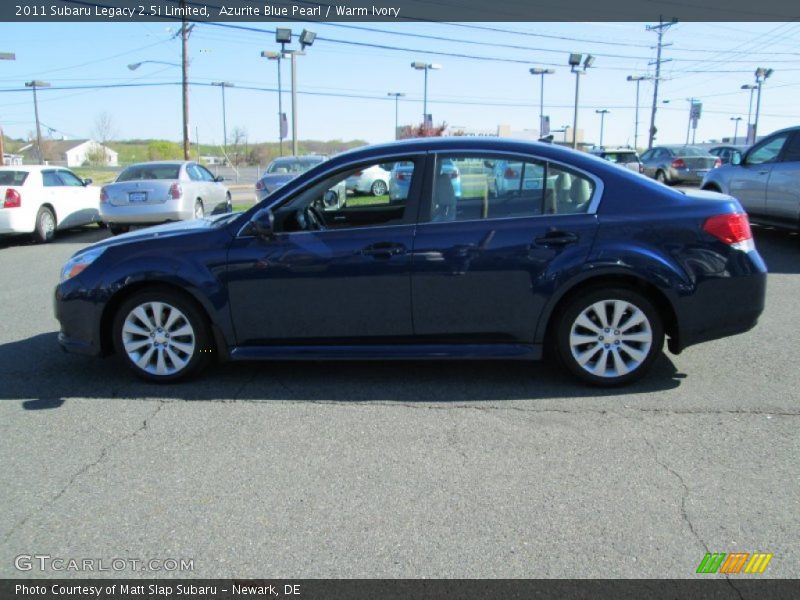 Azurite Blue Pearl / Warm Ivory 2011 Subaru Legacy 2.5i Limited