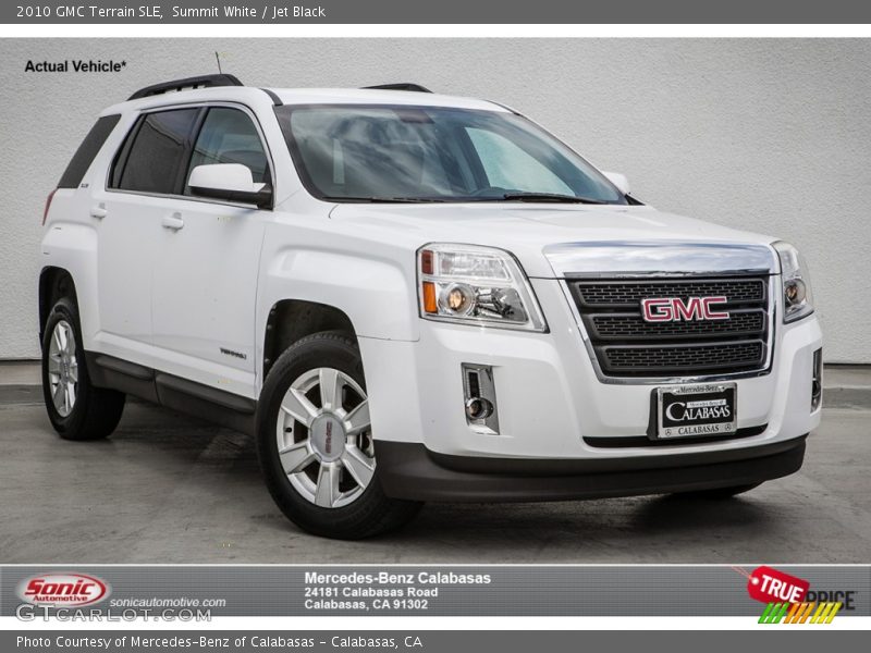 Summit White / Jet Black 2010 GMC Terrain SLE