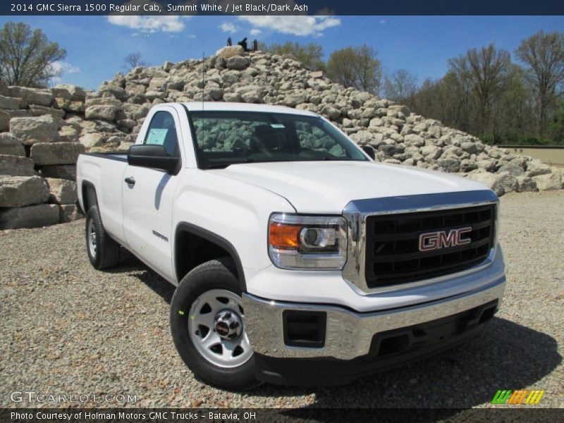 Summit White / Jet Black/Dark Ash 2014 GMC Sierra 1500 Regular Cab